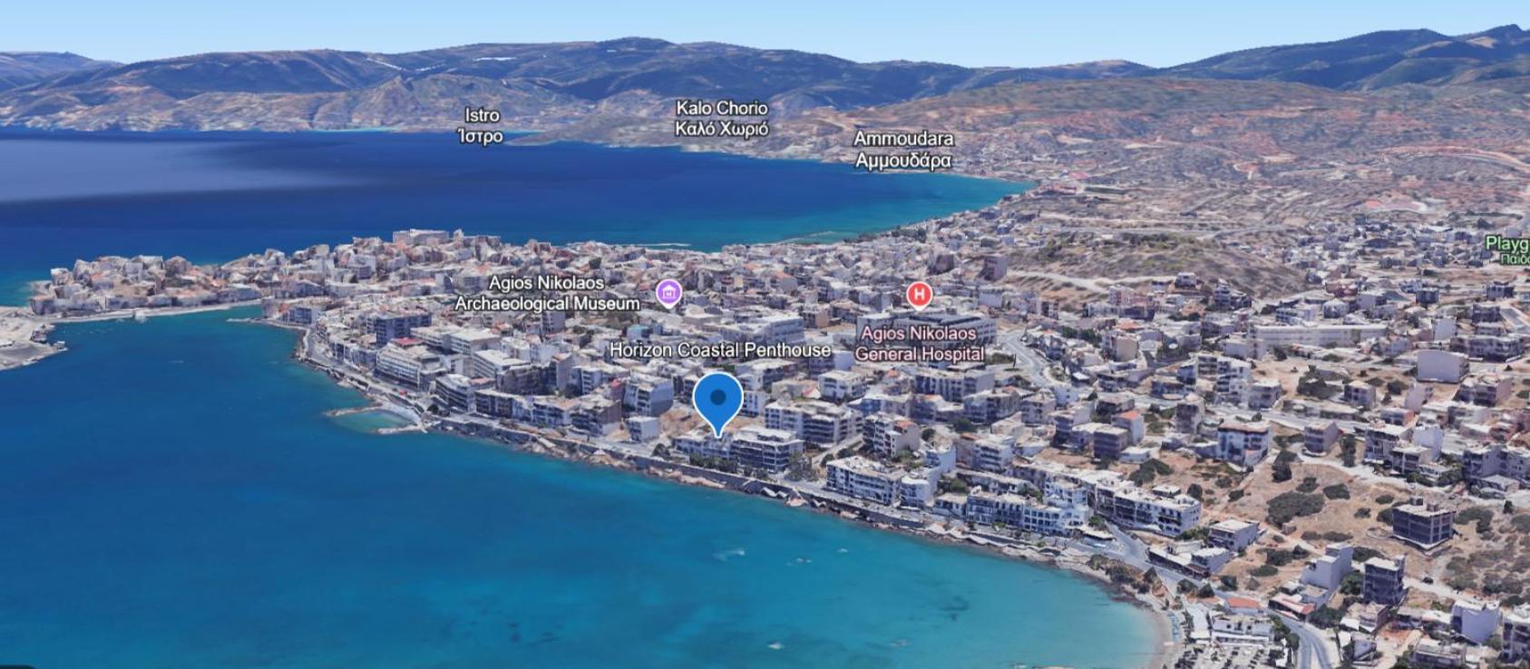 Horizon Central Apartment Amazing View Agios Nikolaos Exterior foto